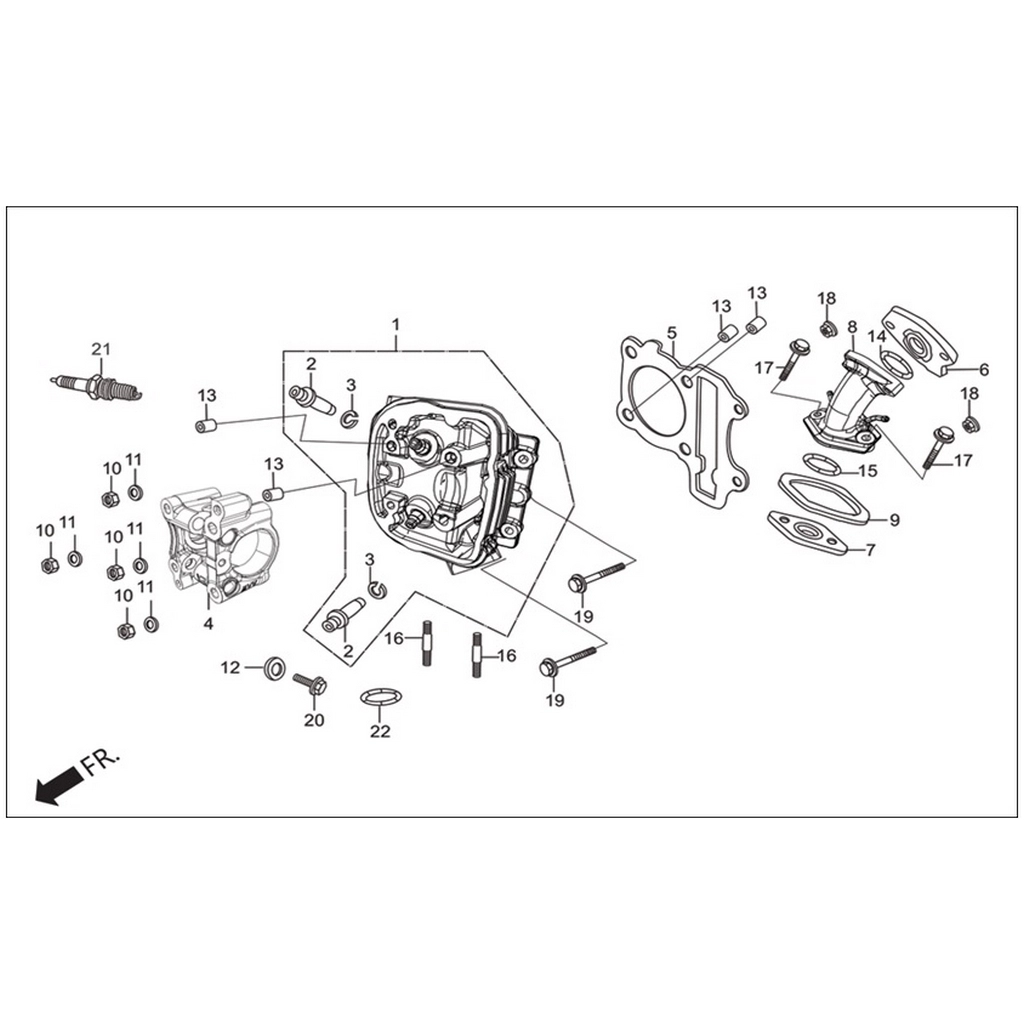 HERO DUET LX KECE MANIFOLD #HR-ORT F2781